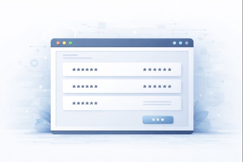 Illustration comparing a fragile browser lock to a secure vault