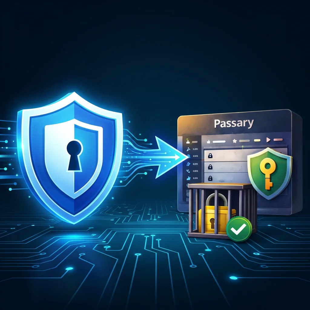 Process of importing passwords from Bitwarden to Passary Vault