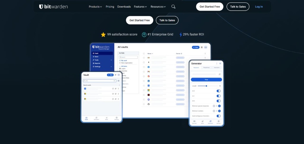 Bitwarden Password Manager Interface